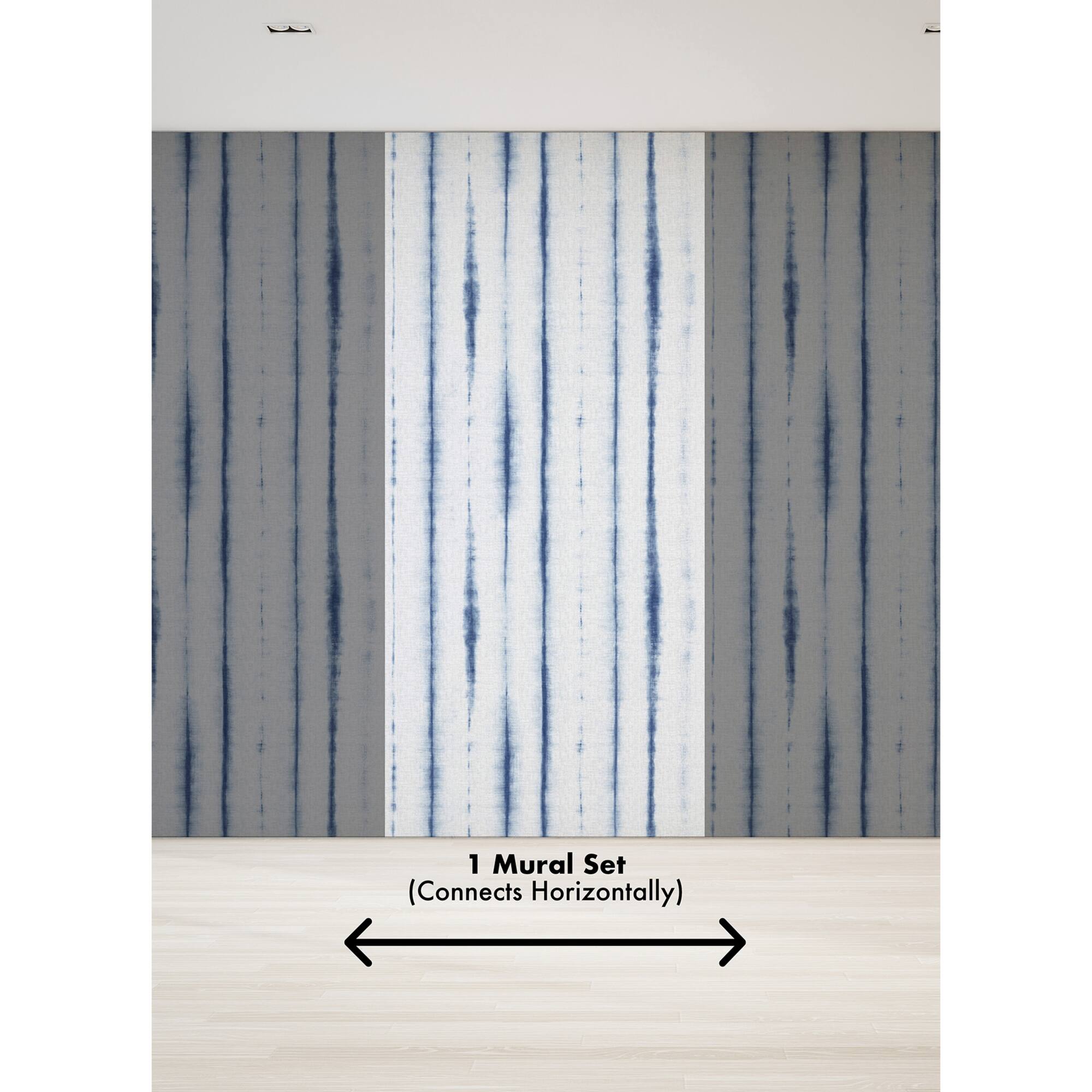 Katie Hunt Denim Blue Hello Shibori Wall Mural